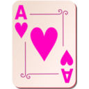 download Ornamental Deck Ace Of Hearts clipart image with 315 hue color