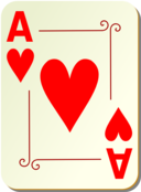 Ornamental Deck Ace Of Hearts