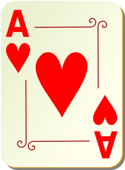 Ornamental Deck Ace Of Hearts