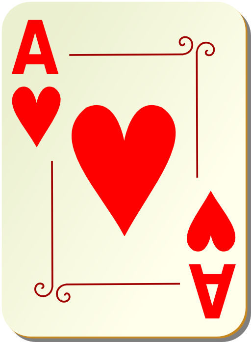 Ornamental Deck Ace Of Hearts