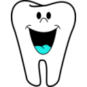 download Happy Tooth clipart image with 180 hue color