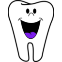 download Happy Tooth clipart image with 270 hue color