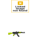 download Ak47 Gun clipart image with 45 hue color