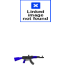 download Ak47 Gun clipart image with 225 hue color
