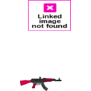 download Ak47 Gun clipart image with 315 hue color