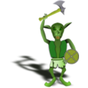 download Goblin Warrior clipart image with 45 hue color