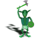 download Goblin Warrior clipart image with 90 hue color