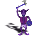 download Goblin Warrior clipart image with 225 hue color