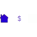 download Home Price clipart image with 45 hue color