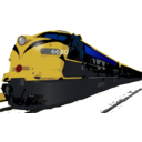 download Passenger Train clipart image with 0 hue color