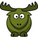download Cartoon Elk clipart image with 45 hue color