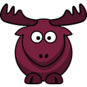 download Cartoon Elk clipart image with 315 hue color