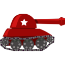 download Cartoon Tank clipart image with 270 hue color