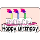 download Birthday Cake clipart image with 270 hue color