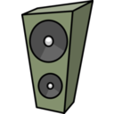 download Cartoon Speaker clipart image with 225 hue color