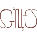download Ambigramme Gilles clipart image with 270 hue color