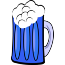 download Beer clipart image with 180 hue color