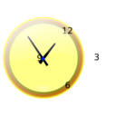 download Analog Clock clipart image with 180 hue color