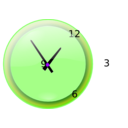 download Analog Clock clipart image with 225 hue color