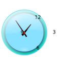 download Analog Clock clipart image with 315 hue color