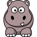 download Cartoon Hippo clipart image with 135 hue color