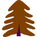 download Spruce clipart image with 270 hue color