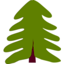 download Spruce clipart image with 315 hue color