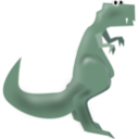 download T Rex clipart image with 45 hue color