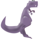 download T Rex clipart image with 180 hue color