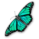 download Monarch Butterfly clipart image with 135 hue color