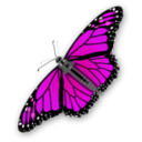 download Monarch Butterfly clipart image with 270 hue color