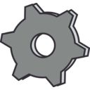 download Gear clipart image with 90 hue color