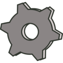 download Gear clipart image with 270 hue color