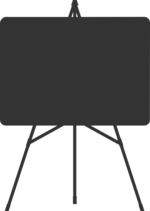 White Board Silhouette