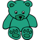 download Simple Teddy Bear clipart image with 135 hue color