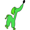 download Funny Dog clipart image with 90 hue color