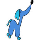 download Funny Dog clipart image with 180 hue color
