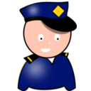 download Police clipart image with 0 hue color