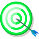 download Target With Arrow clipart image with 135 hue color