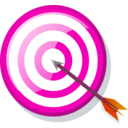 download Target With Arrow clipart image with 315 hue color