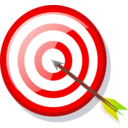 download Target With Arrow clipart image with 0 hue color