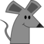Cute Smiling Cartoon Mouse