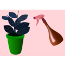 download Caring For Houseplants clipart image with 90 hue color