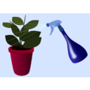 download Caring For Houseplants clipart image with 315 hue color