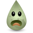download Dirty Water Drop clipart image with 45 hue color