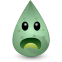 download Dirty Water Drop clipart image with 90 hue color
