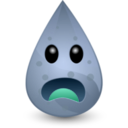 download Dirty Water Drop clipart image with 180 hue color