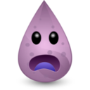 download Dirty Water Drop clipart image with 270 hue color