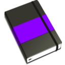 download Moleskine clipart image with 225 hue color