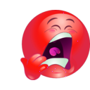 download Yawn Smiley Emoticon clipart image with 315 hue color